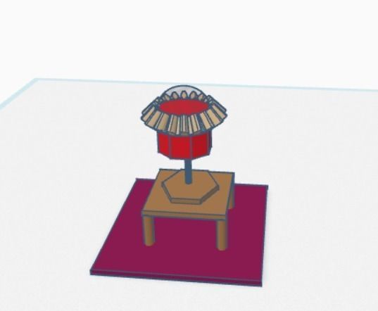 3D Lamp Low-poly 3D model_5