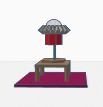 3D Lamp Low-poly 3D model_3