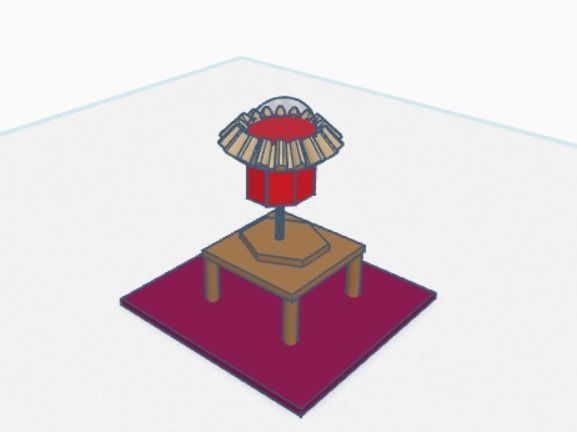 3D Lamp Low-poly 3D model_2