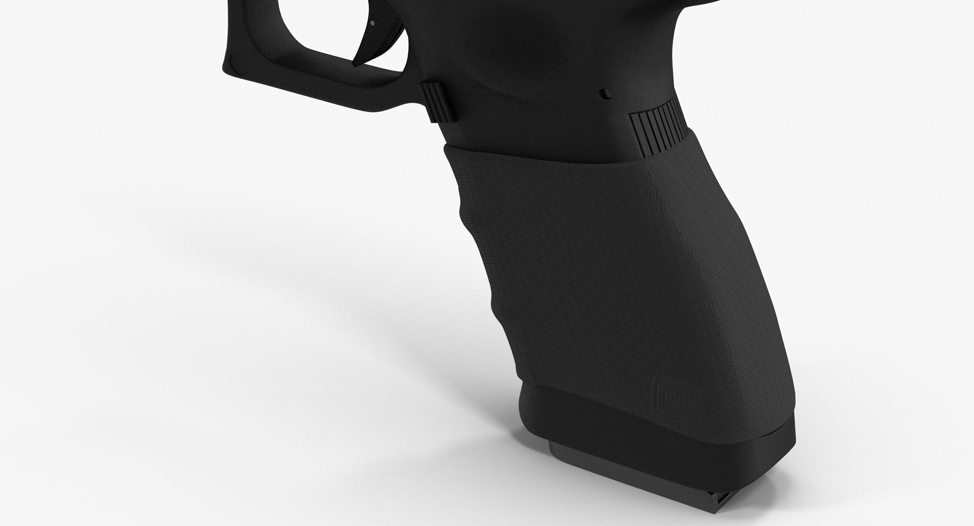 Glock 17 Handle Low-poly 3D model_13