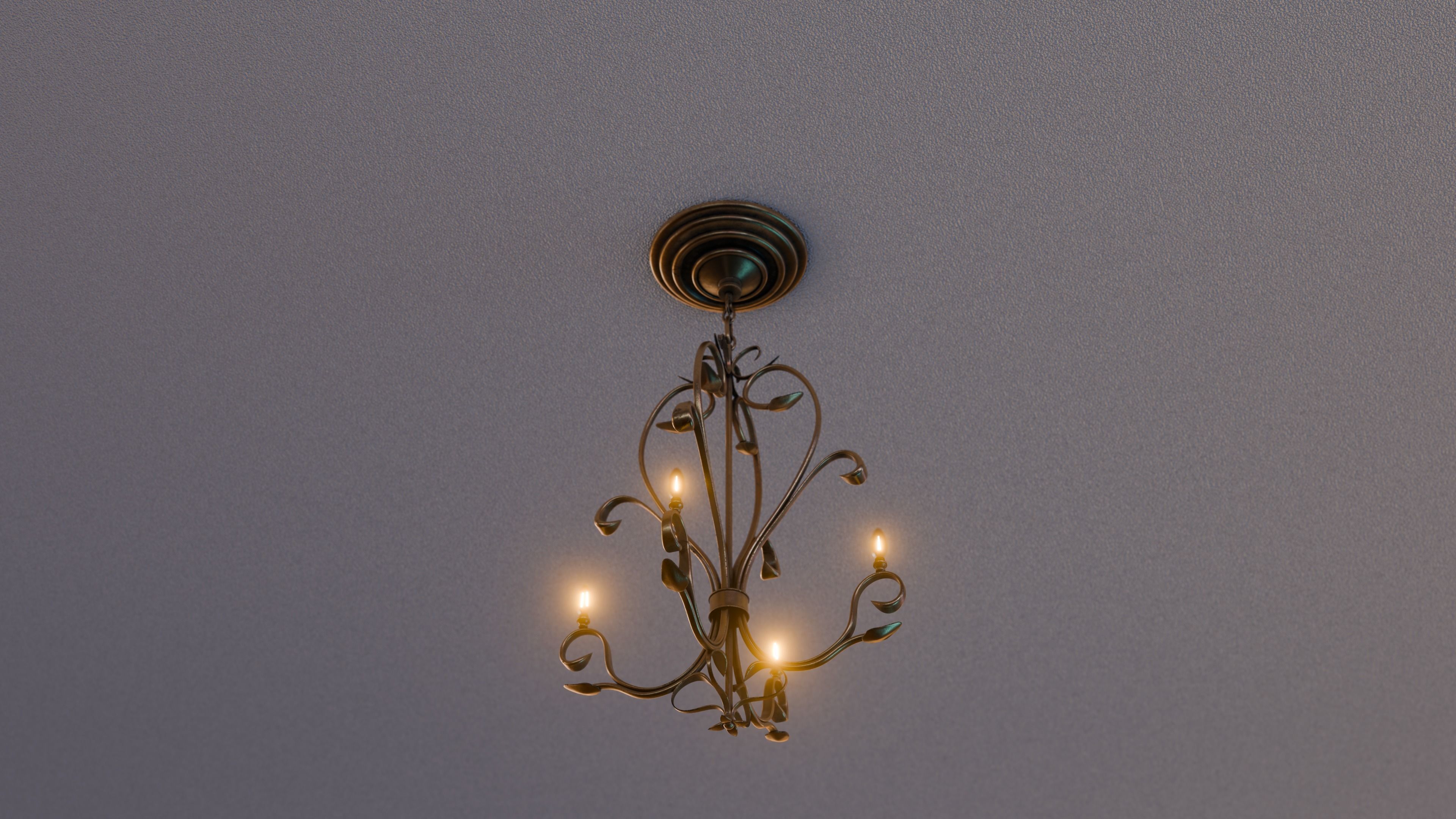 Ceiling chandelier 3d model 3D model_2