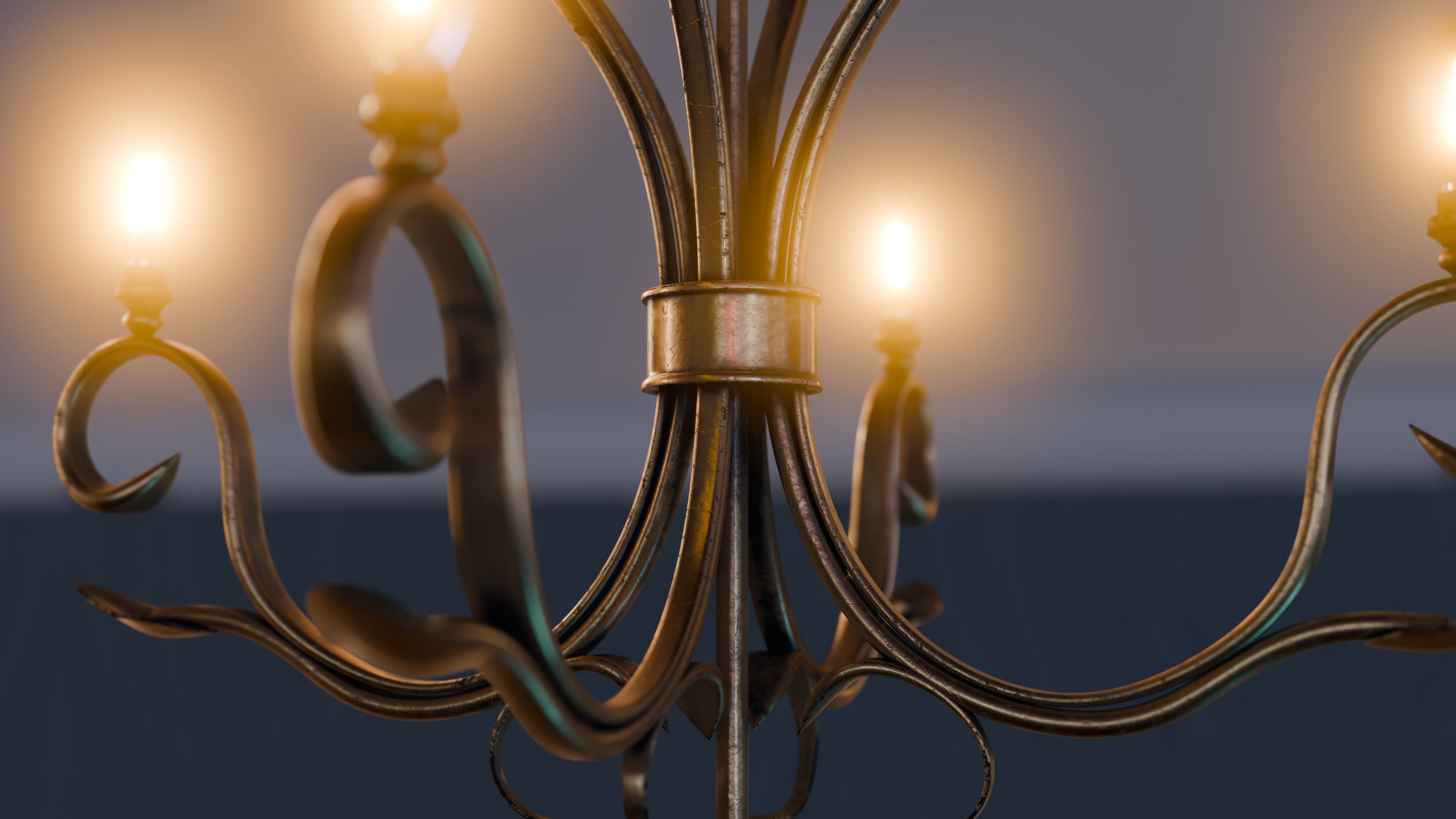 Ceiling chandelier 3d model 3D model_3