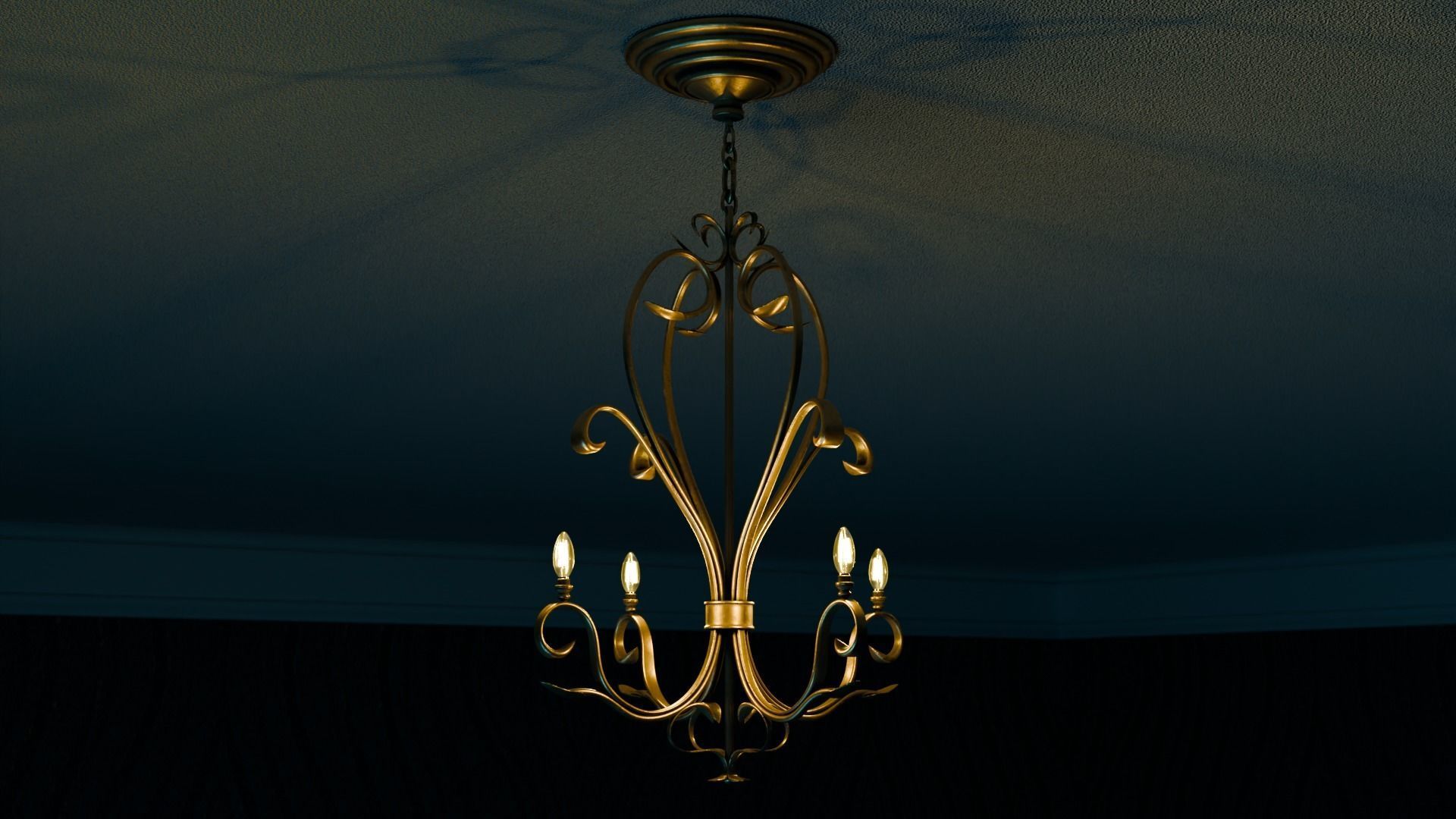 Ceiling chandelier 3d model 3D model_7