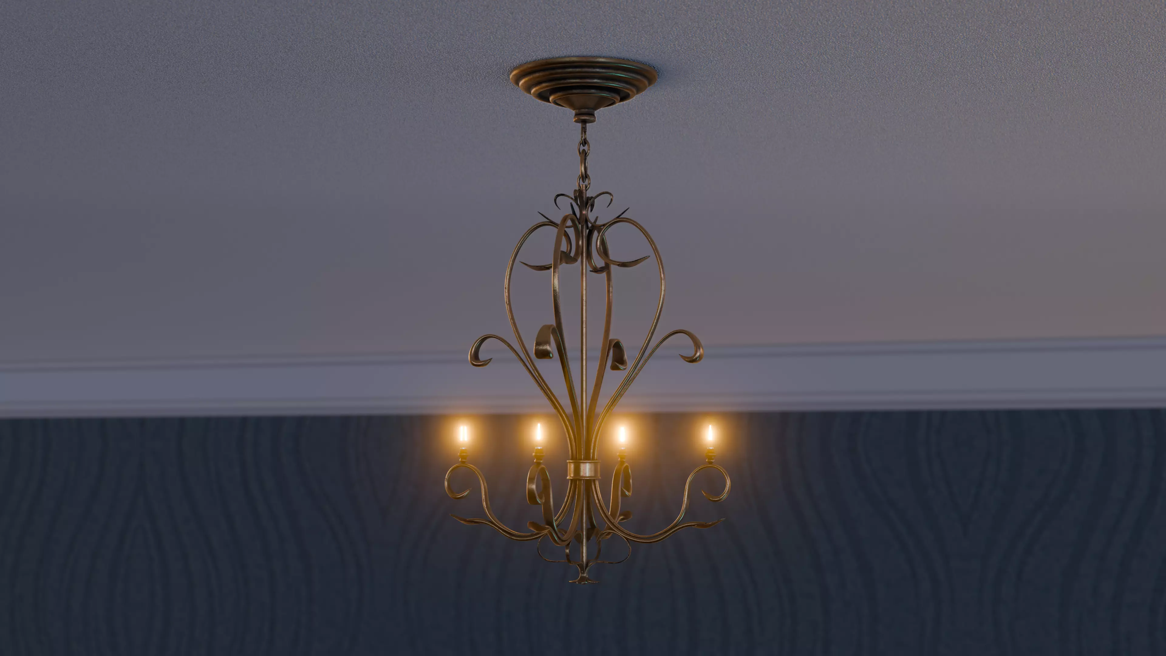 Ceiling chandelier 3d model 3D model_0