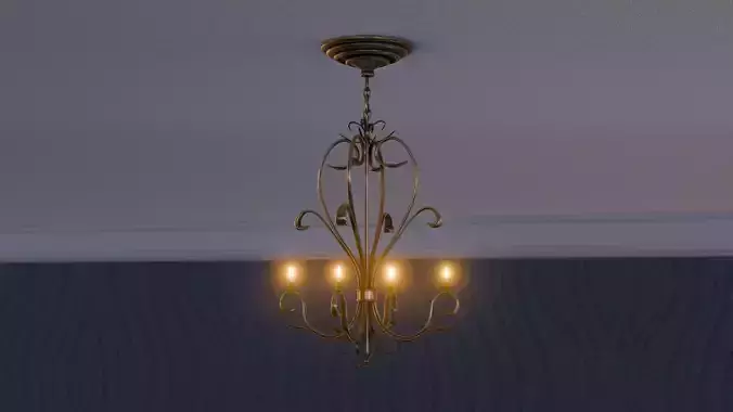 Ceiling chandelier 3d model 3D model