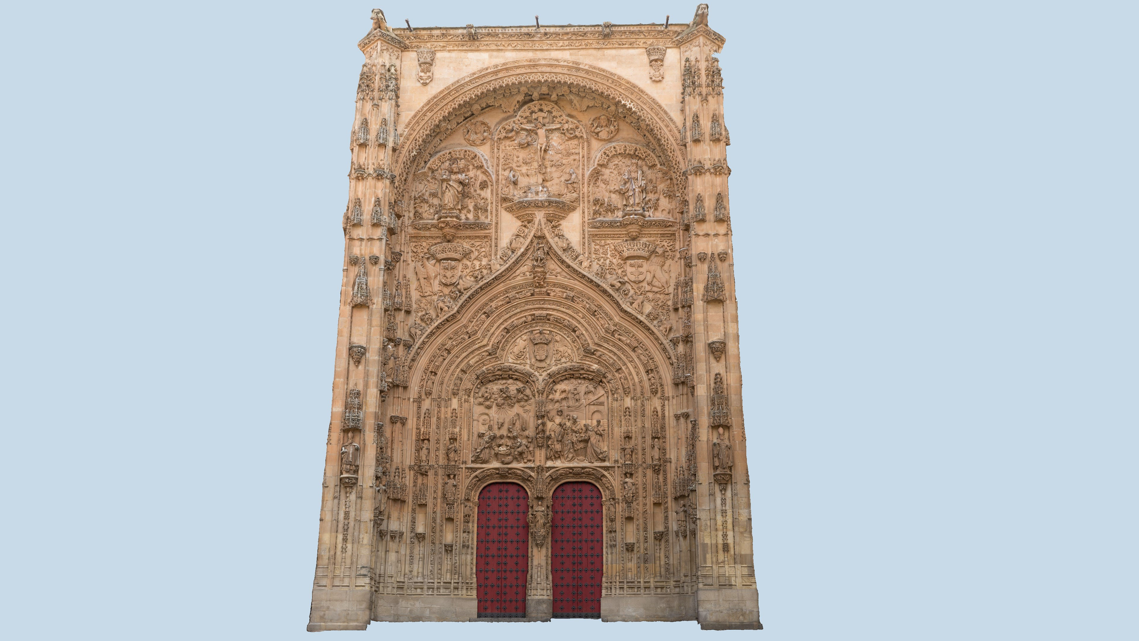 Salamanca Cathedral facade 3D model_2