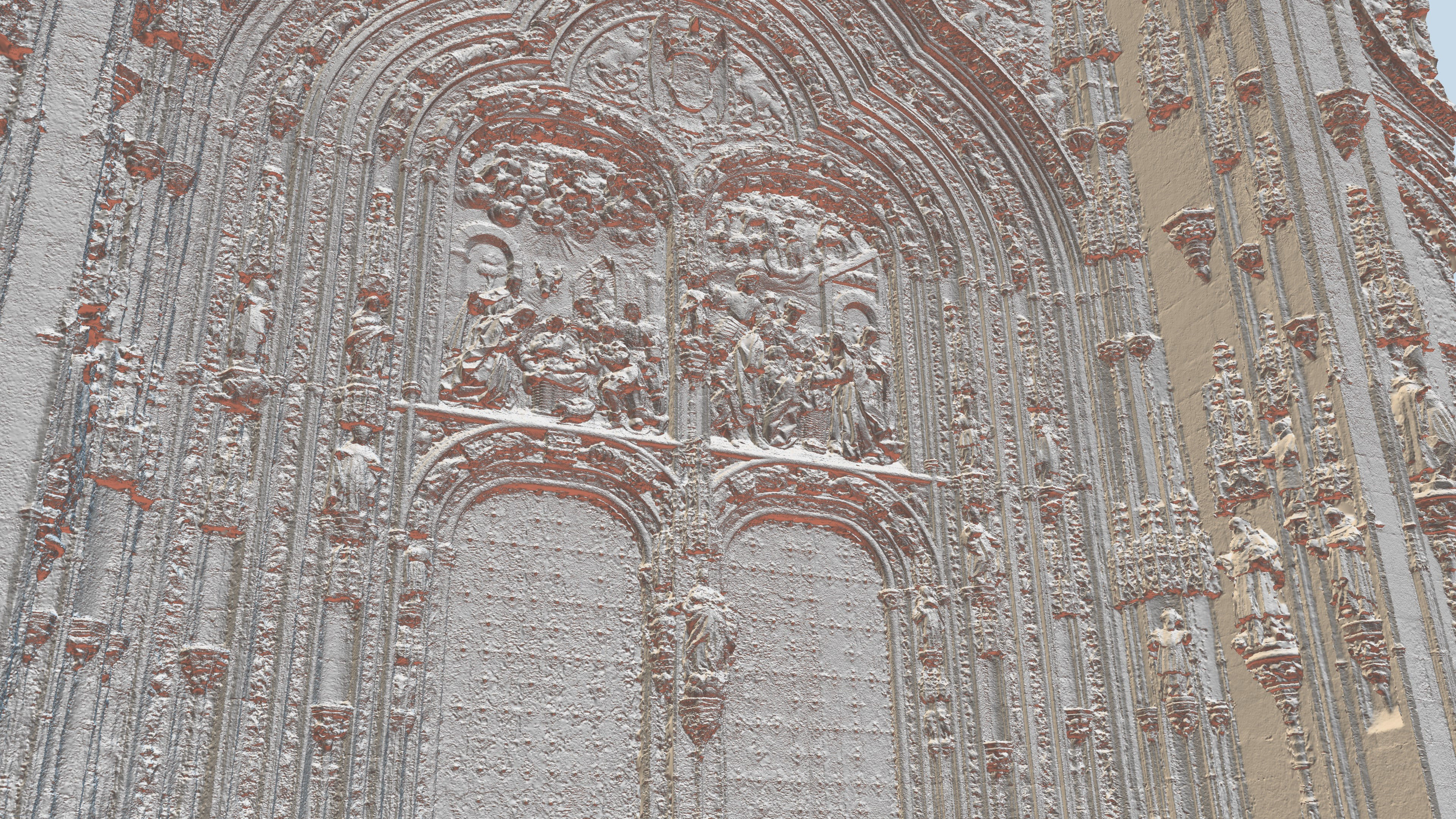 Salamanca Cathedral facade 3D model_3
