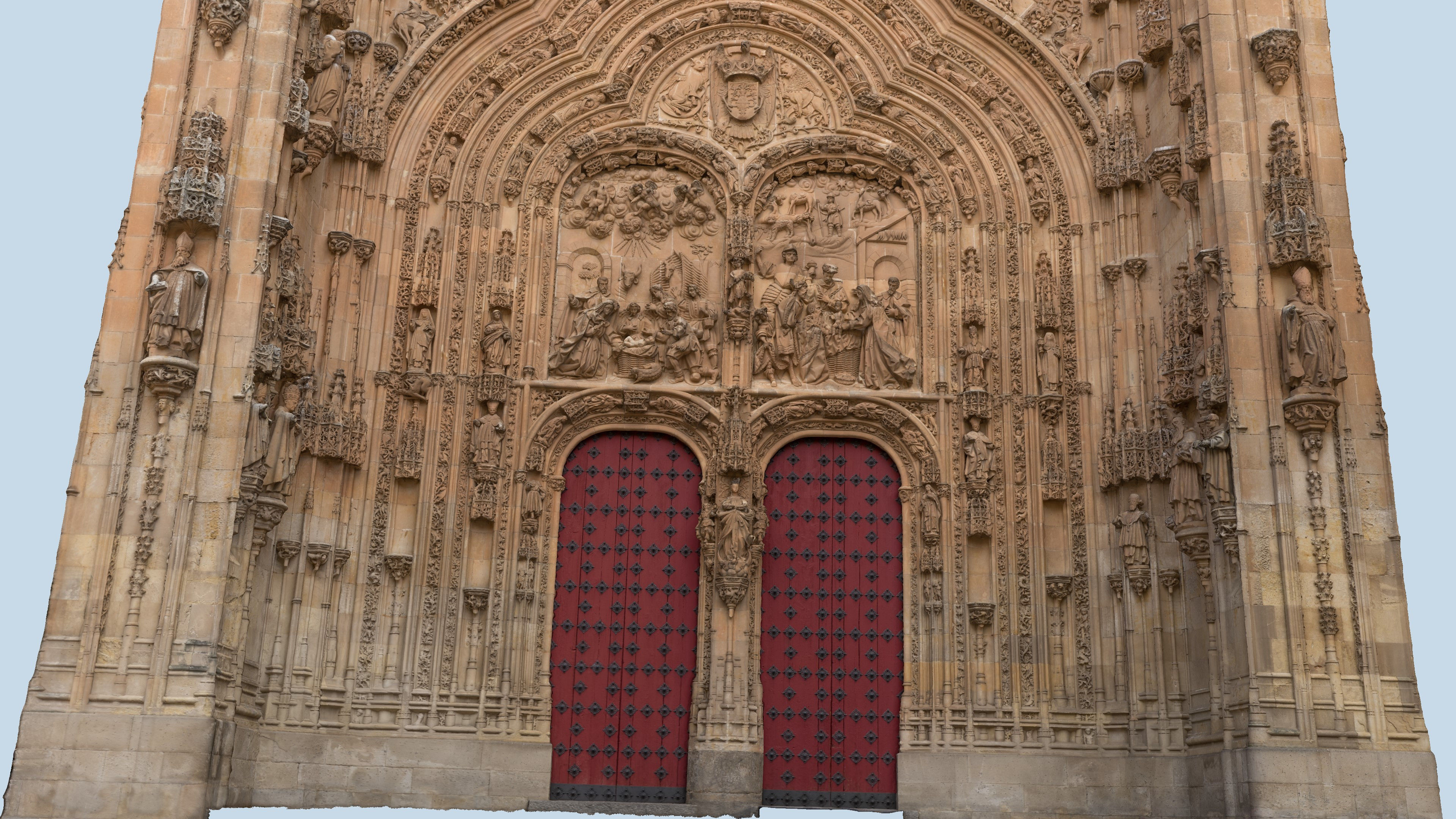 Salamanca Cathedral facade 3D model_1