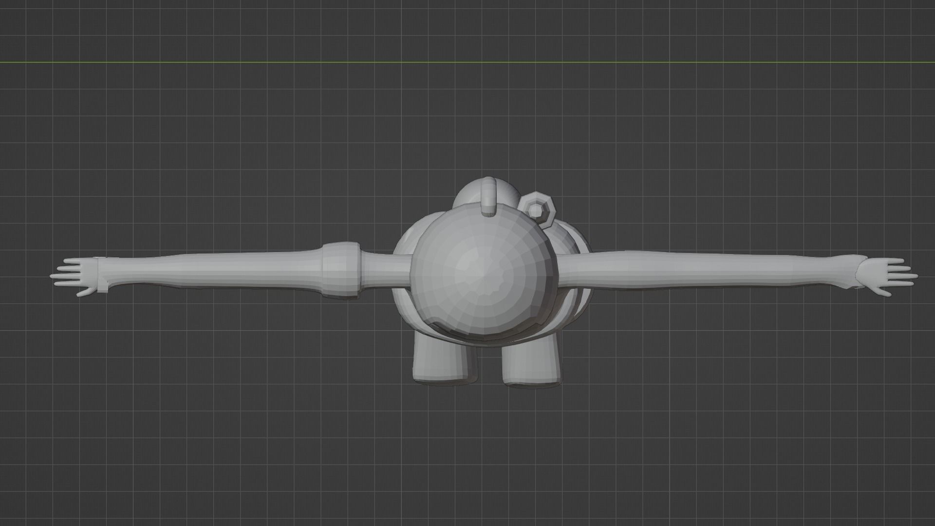 Low Poly Astronaut 3D model_4