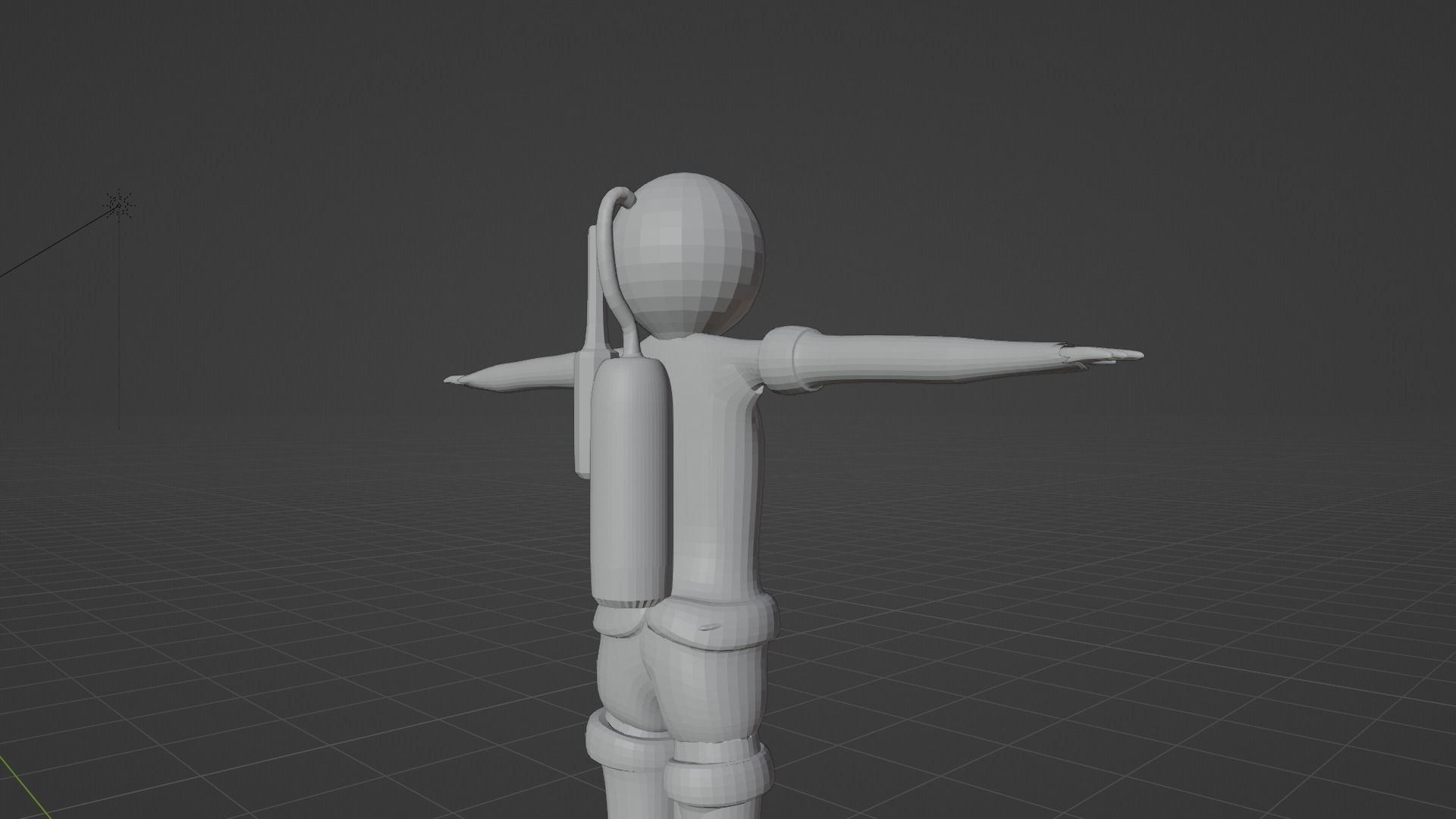 Low Poly Astronaut 3D model_5