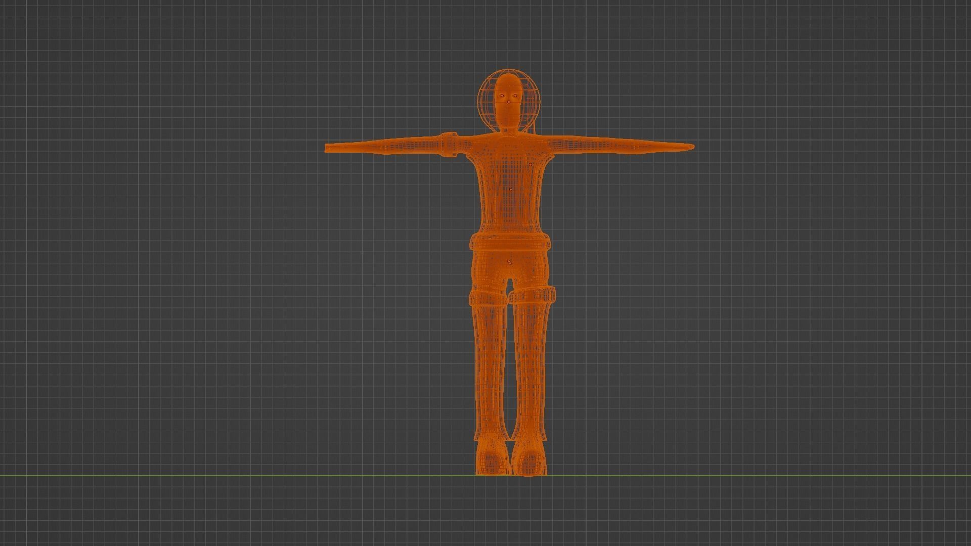 Low Poly Astronaut 3D model_6