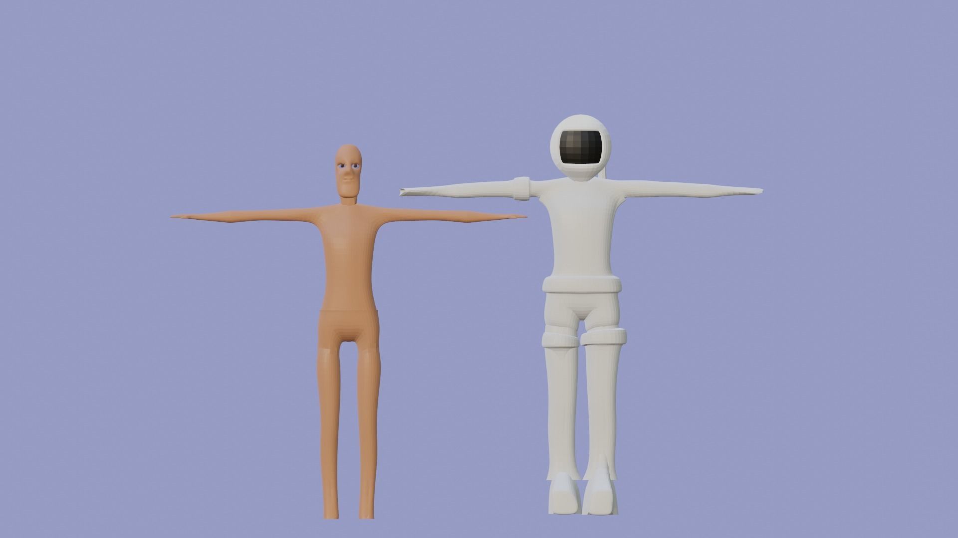 Low Poly Astronaut 3D model_1
