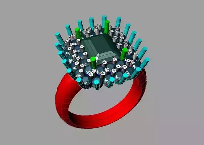 Ring Emerald Ng2024 anello con Smeraldo