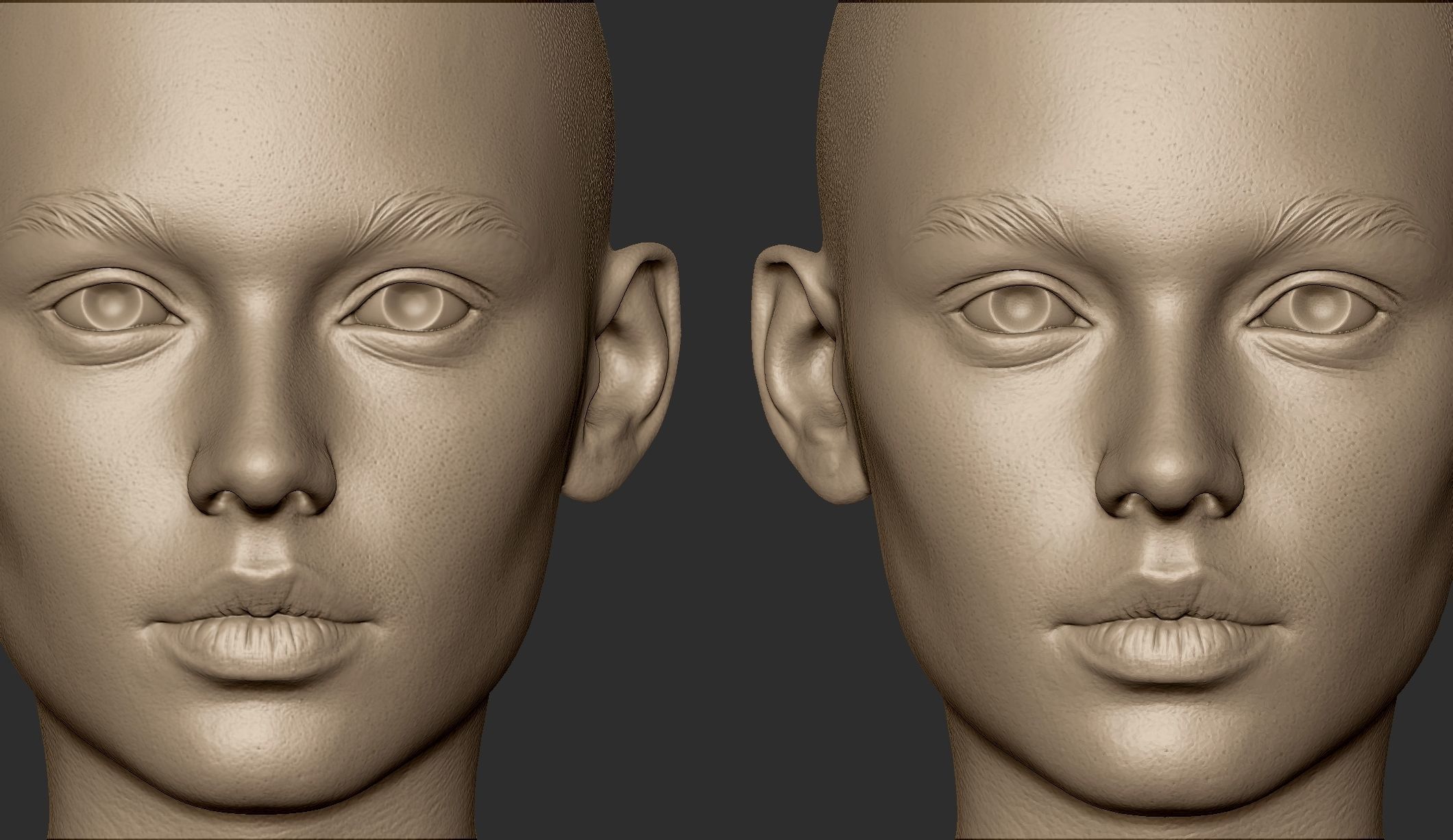 3d Printable Female Head 15 3D model_10