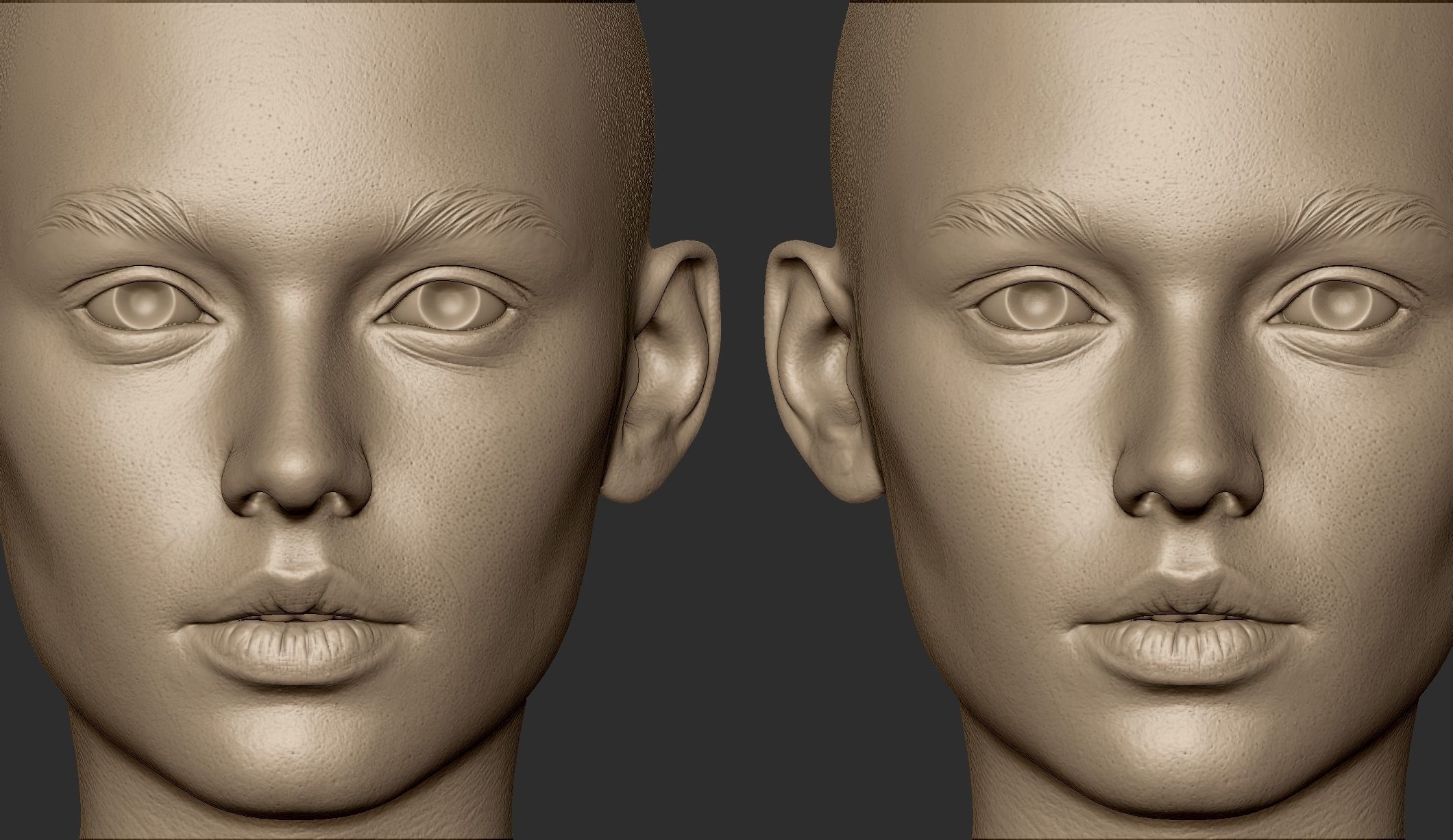 3d Printable Female Head 15 3D model_6