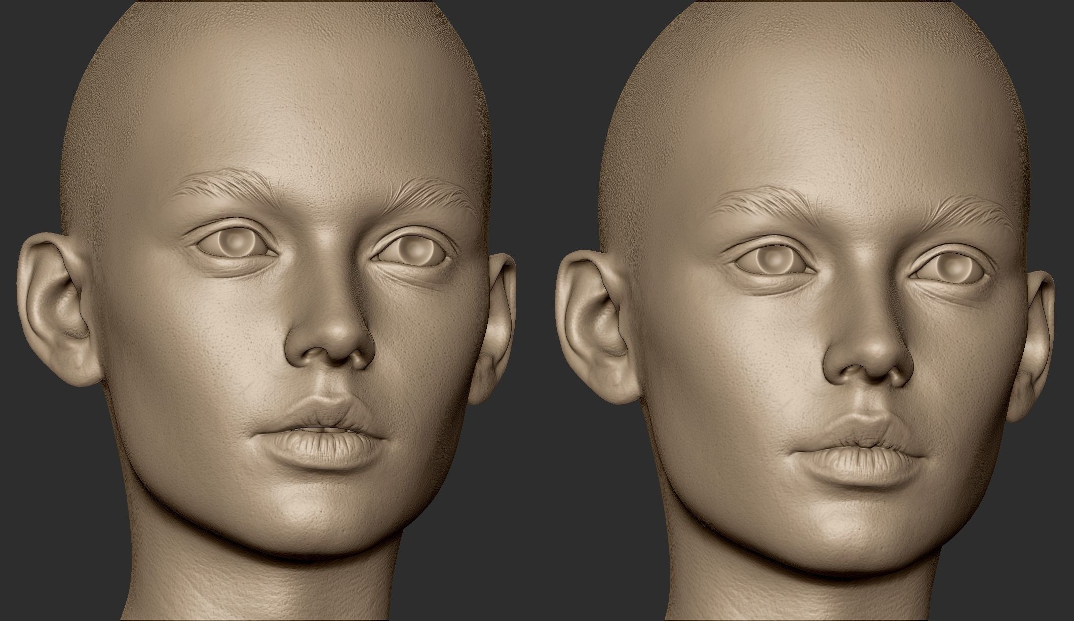3d Printable Female Head 15 3D model_8