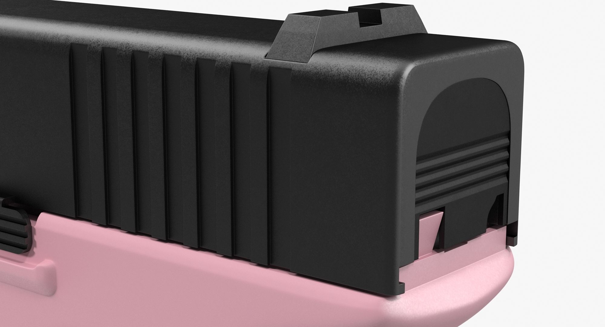 Glock 17 Pink Low-poly 3D model_18
