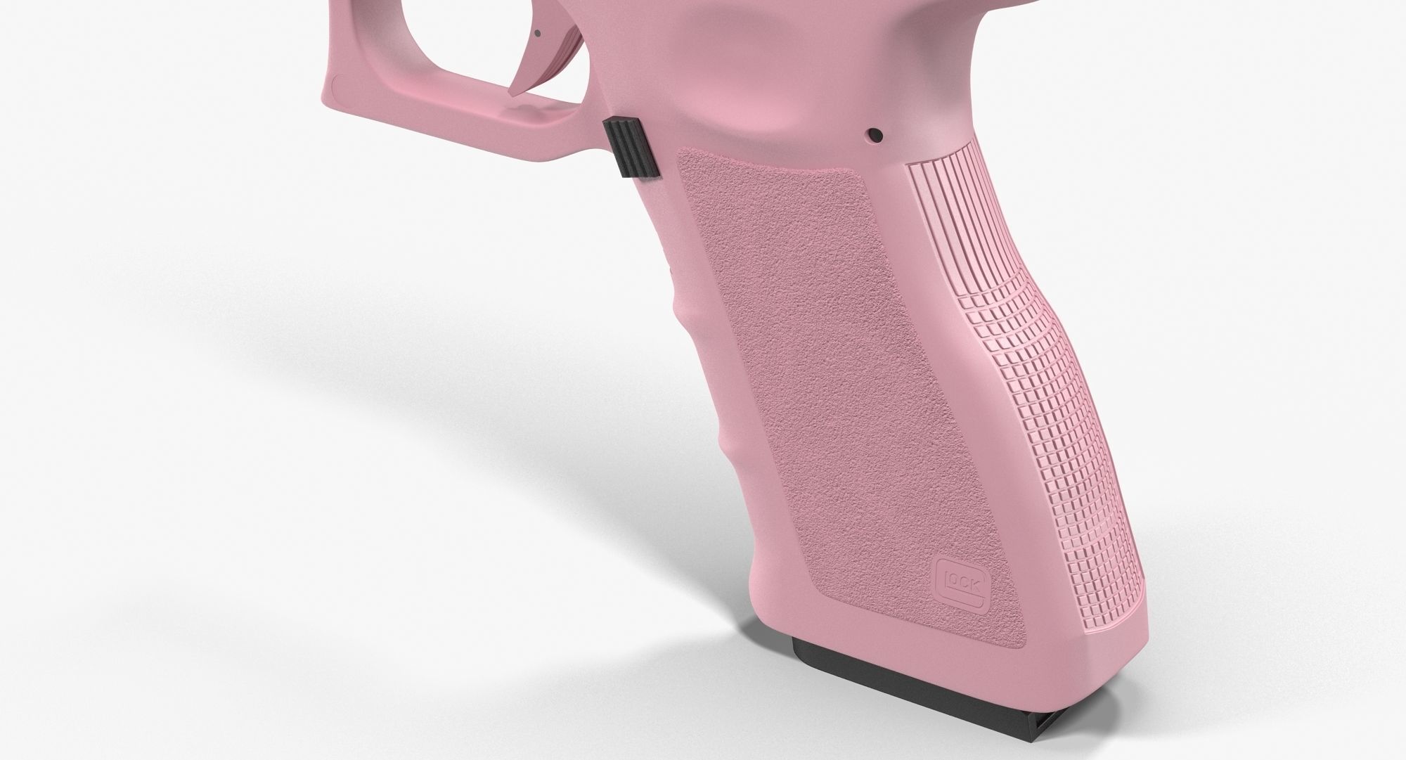 Glock 17 Pink Low-poly 3D model_12