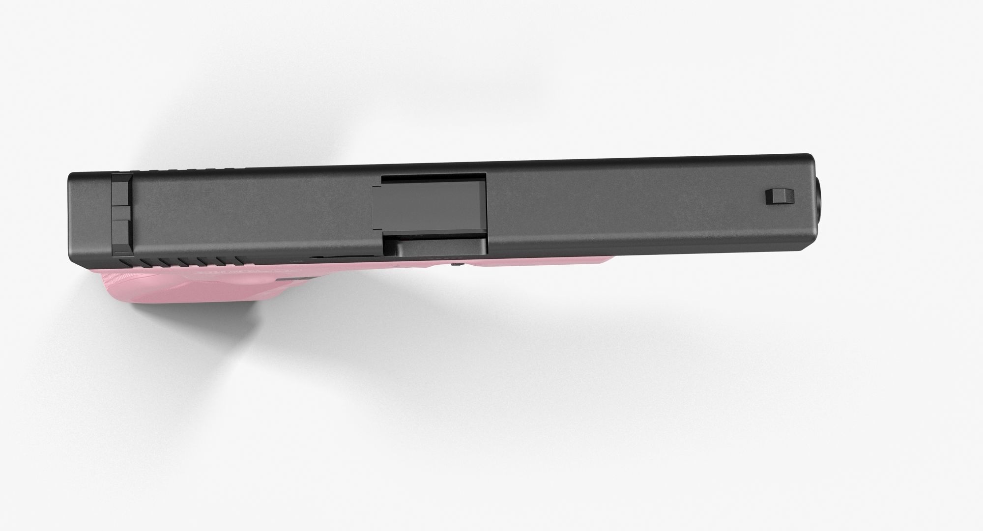 Glock 17 Pink Low-poly 3D model_9
