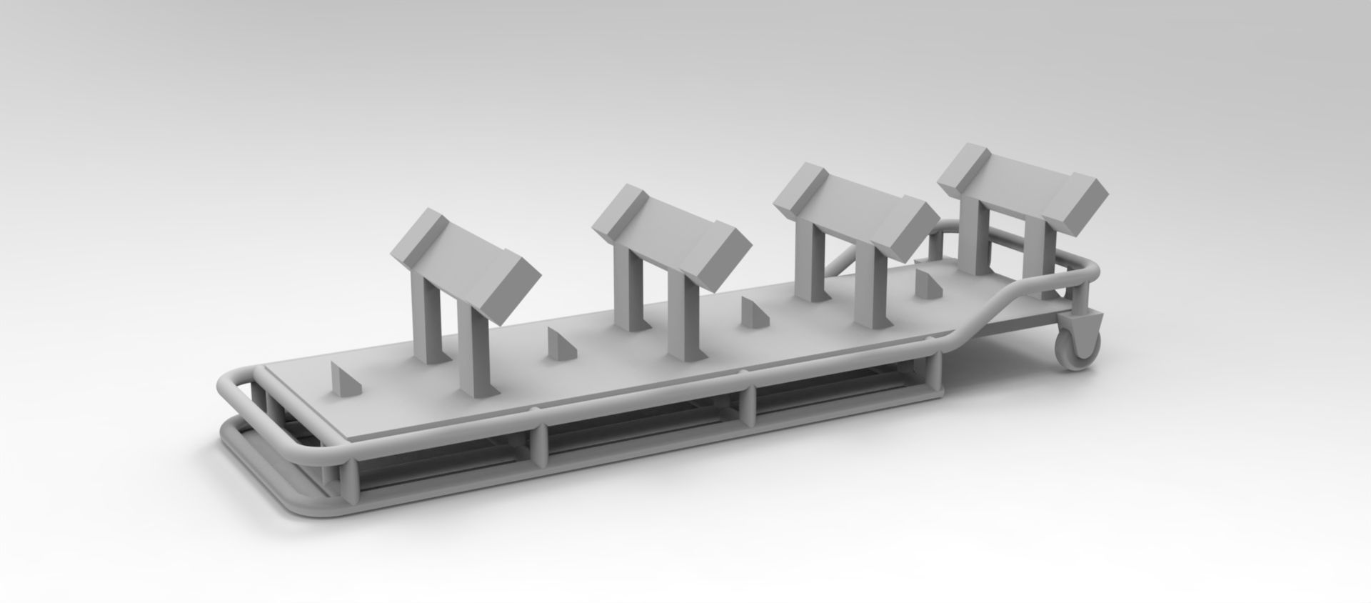 PROTON PACK AND GURNEY FROM GHOSTBUSTERS SCALE MODEL DETAIL KIT 3D print model_2