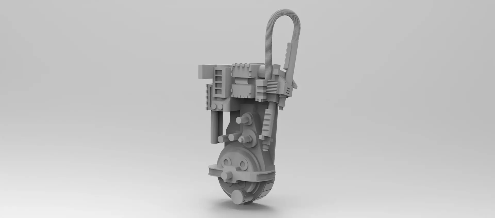 PROTON PACK AND GURNEY FROM GHOSTBUSTERS SCALE MODEL DETAIL KIT 3D print model_0