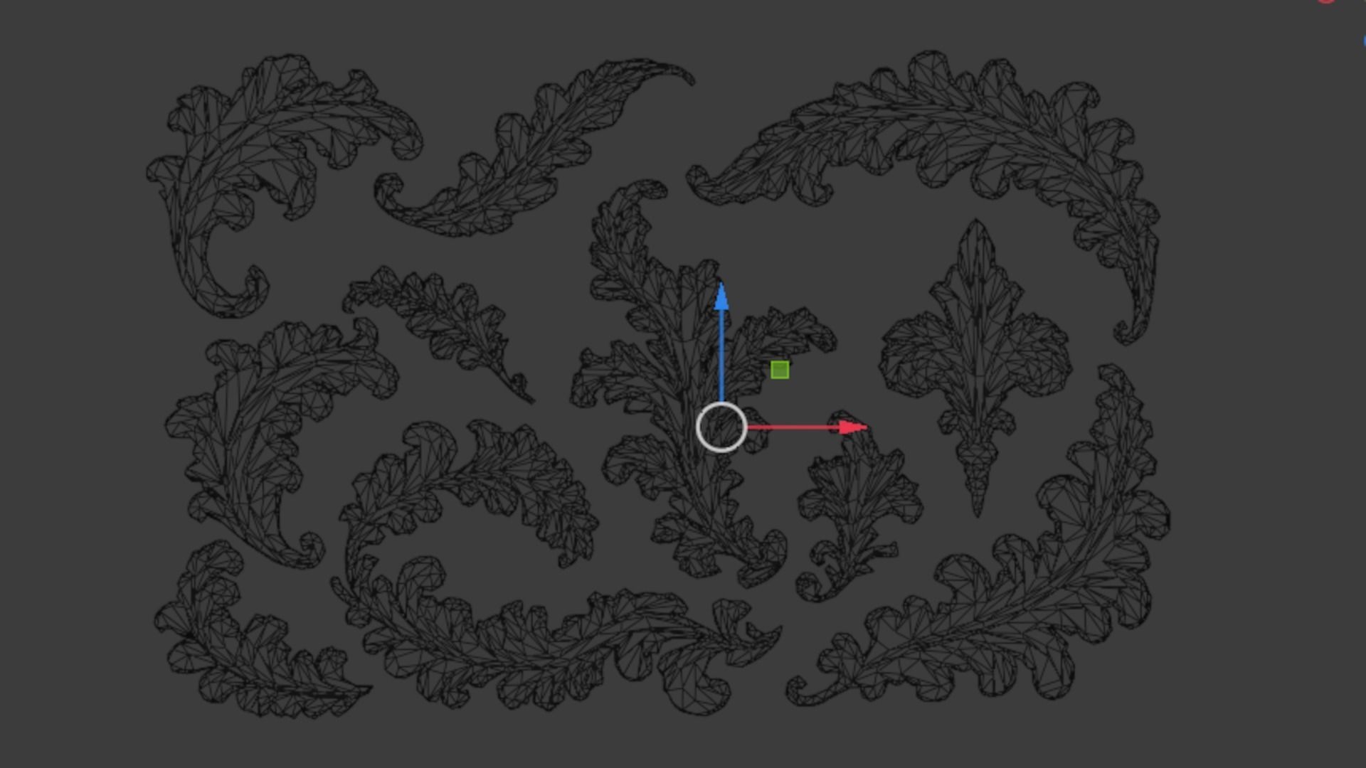 Acanthus Leaves Collection-03 3D model_6