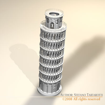 Pisa Tower 3D model_2