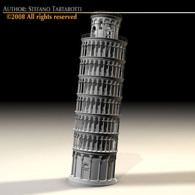 Pisa Tower 3D model_7