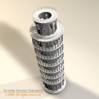 Pisa Tower 3D model_6
