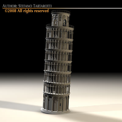 Pisa Tower 3D model_1