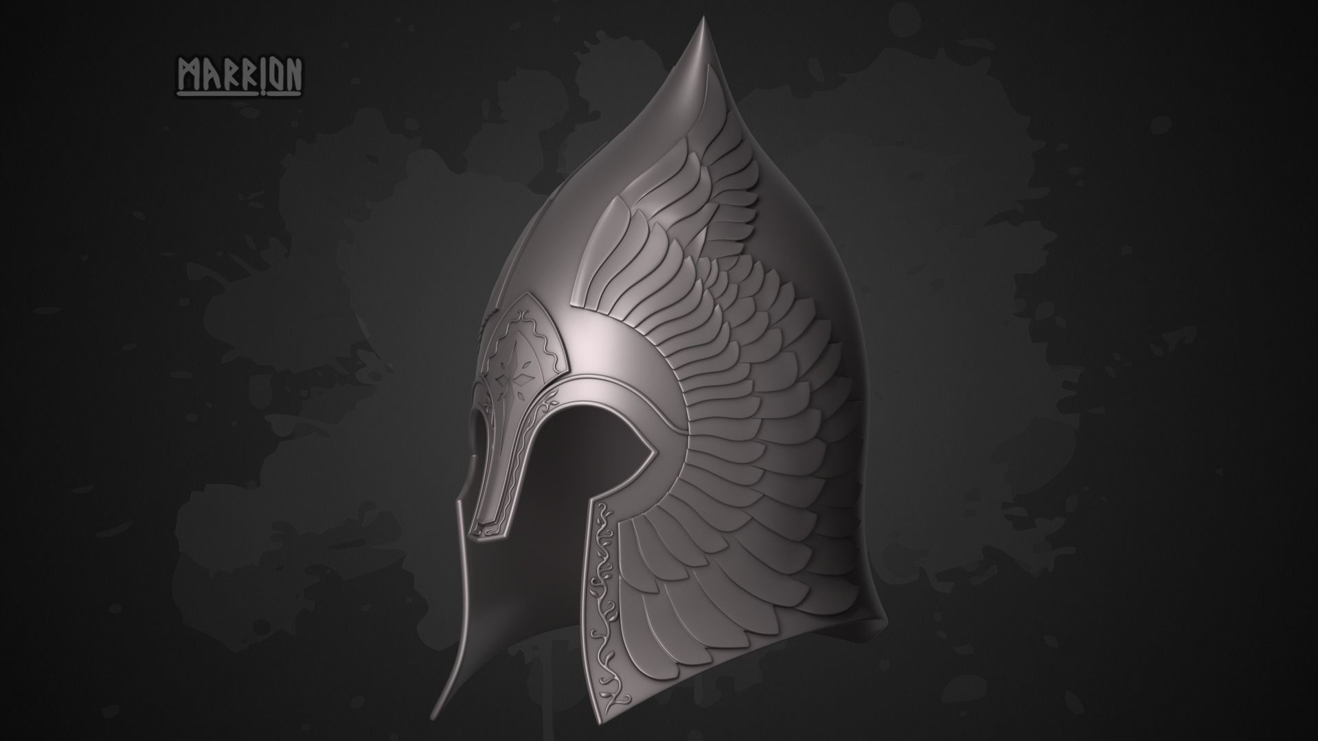 REMAKE Gondor Helmet LotR 3D print model_2