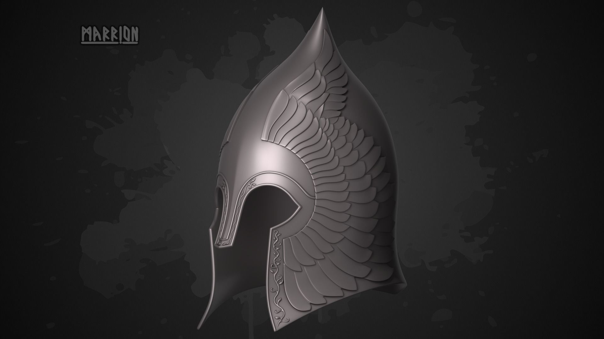 REMAKE Gondor Helmet LotR 3D print model_1