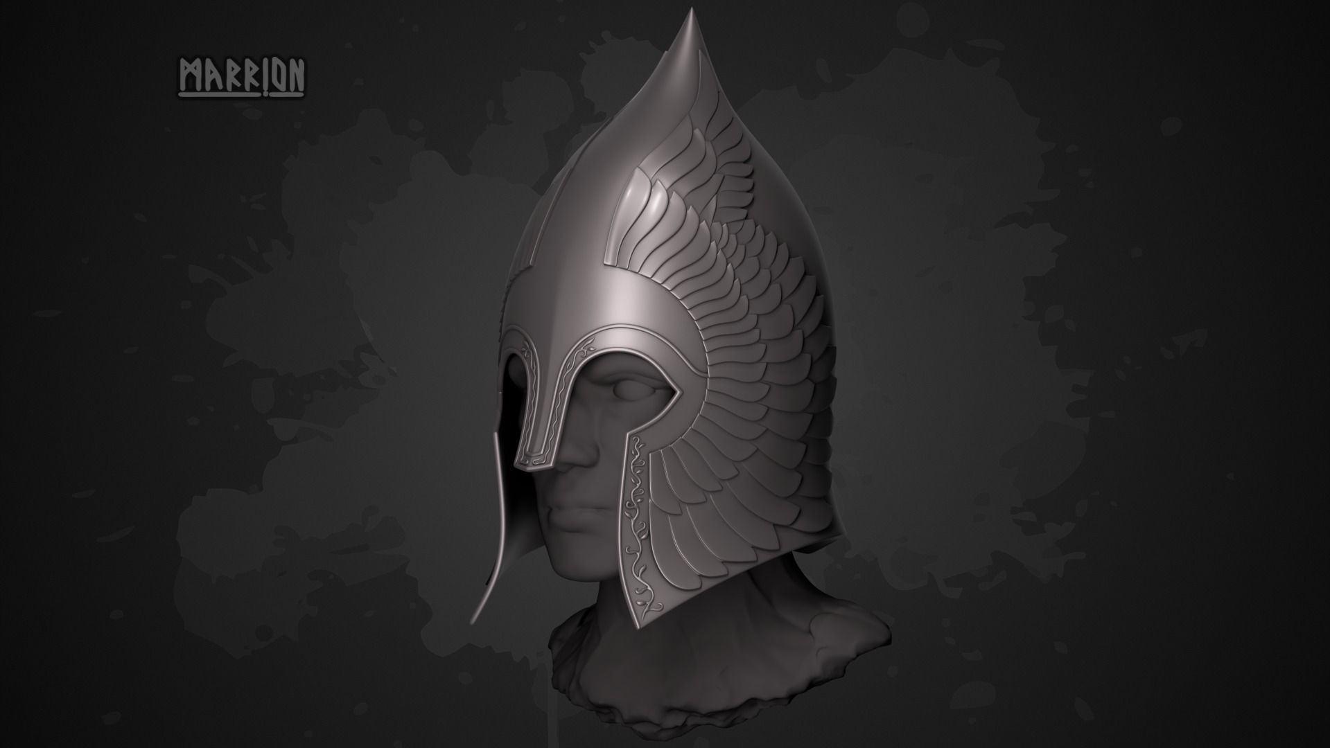 REMAKE Gondor Helmet LotR 3D print model_12