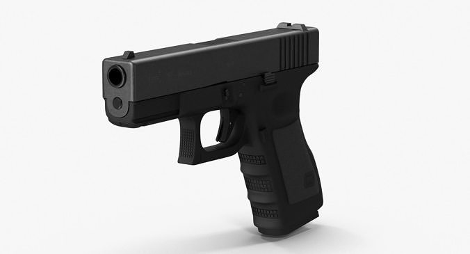 Glock 19 Low-poly 3D model