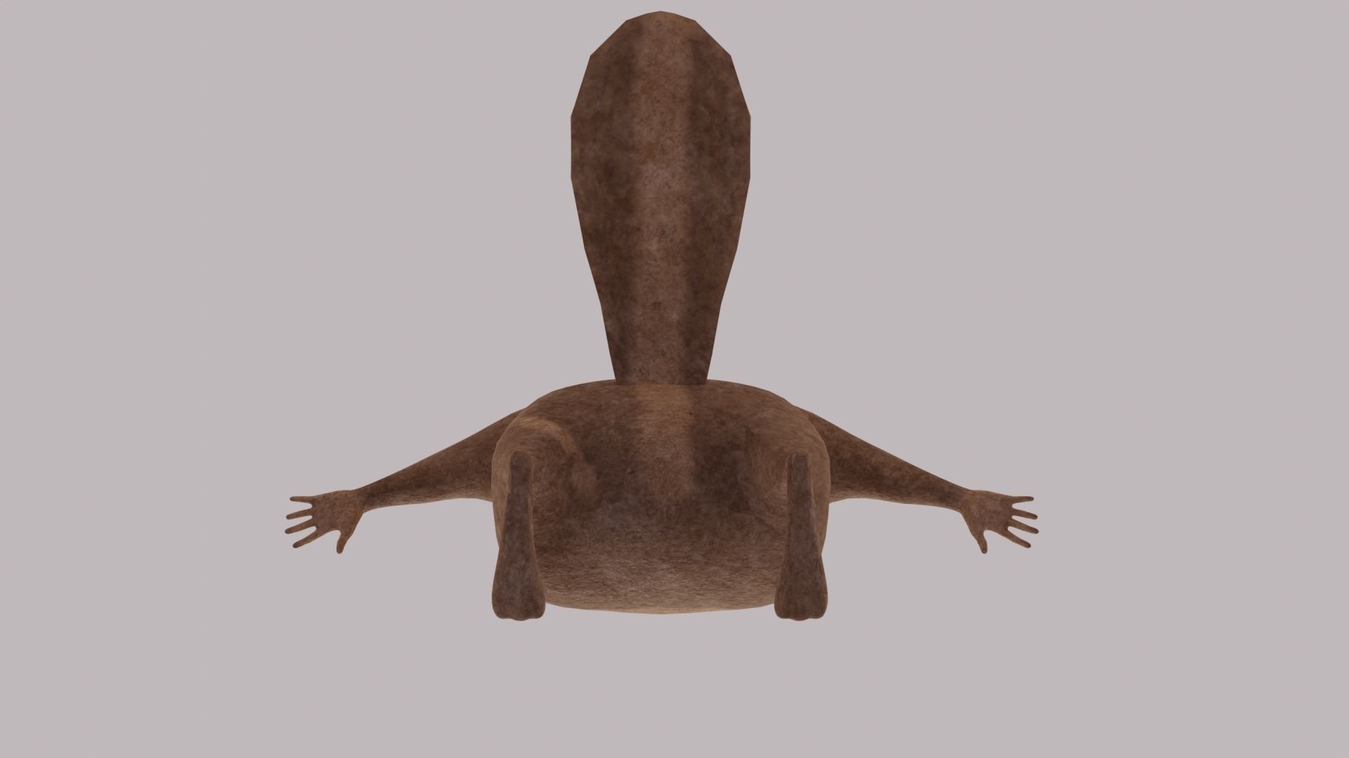 Beaver Low-poly 3D model_11