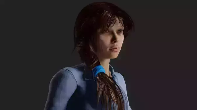 Serene Beauty 3D Model Graceful Harmony