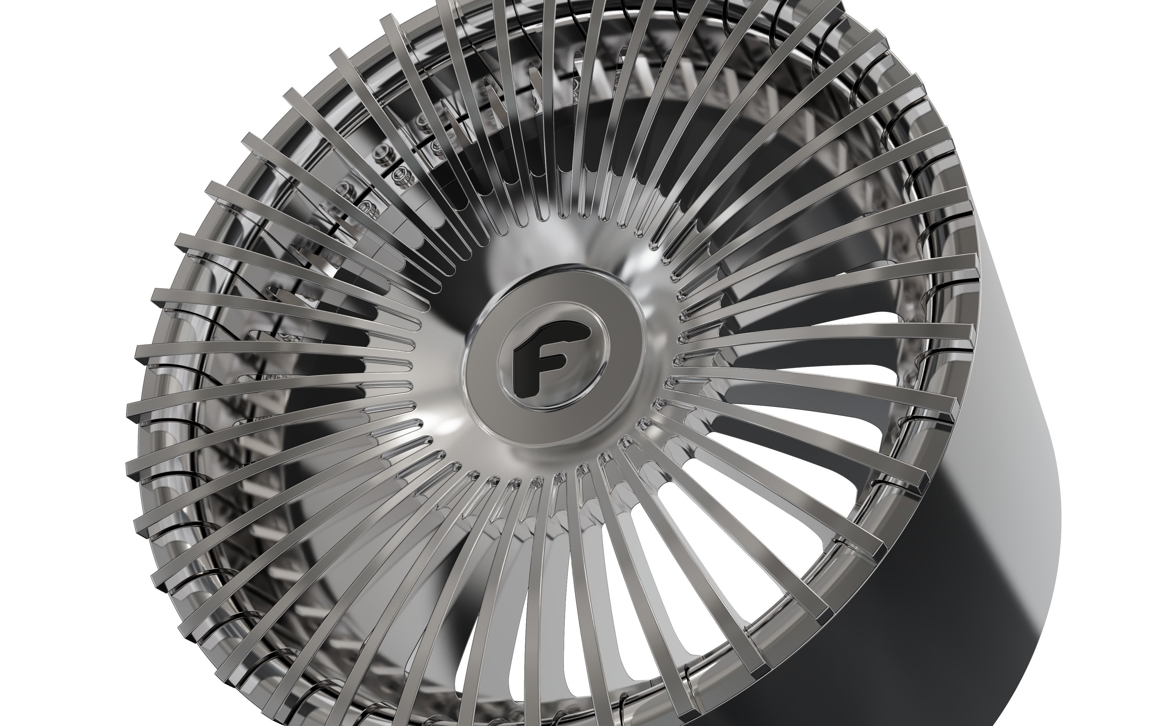 forgiato Trimestre-ECL concave wheel 3D print model_7