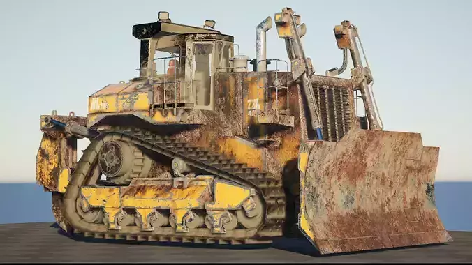 ZBL BullDozer v1 Low-poly 3D model