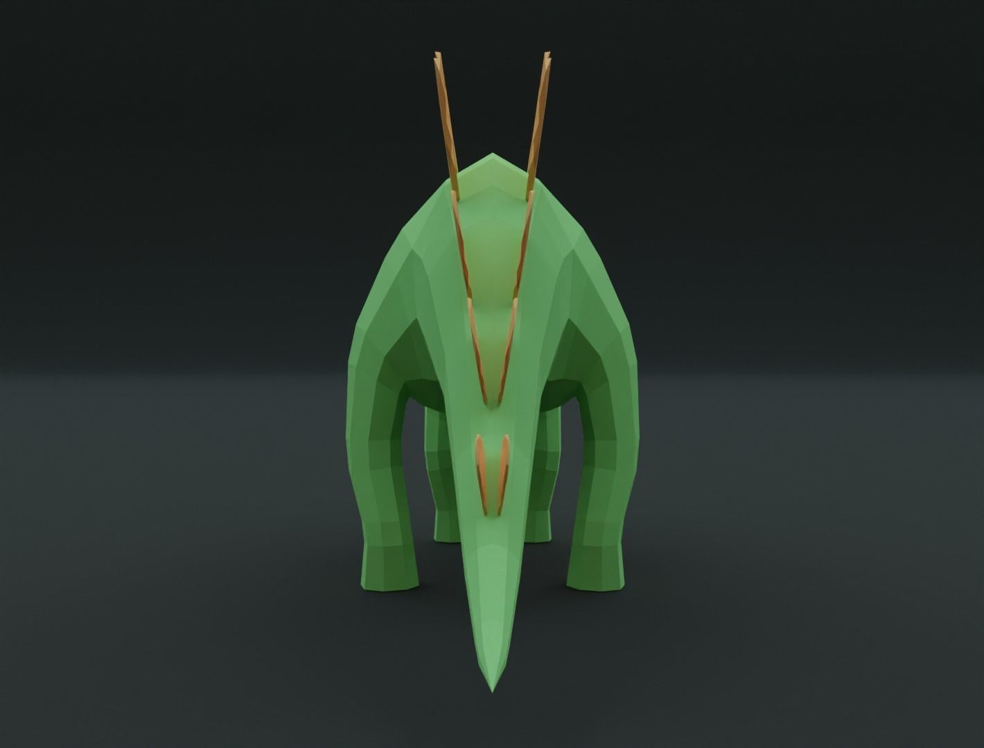 Stegosaurus 3D model for 3D print 3D print model_5