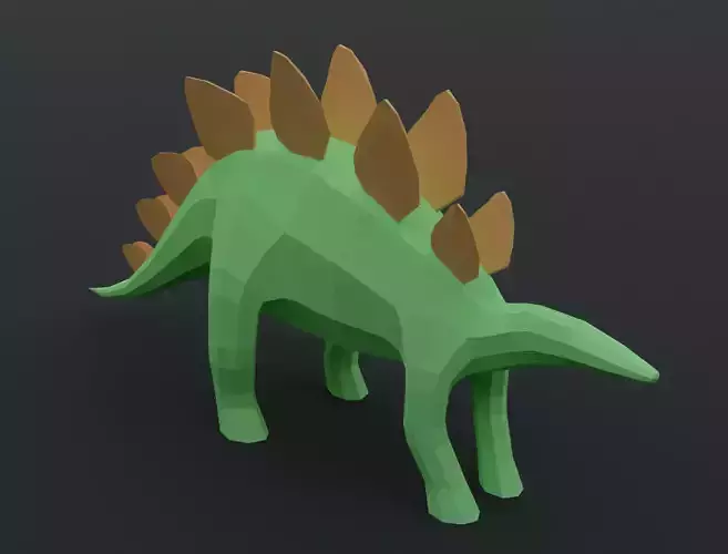 Stegosaurus 3D model for 3D print