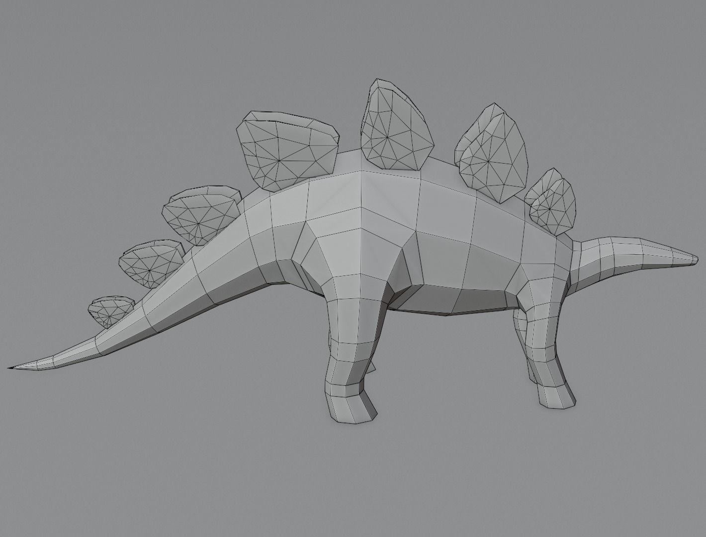 Stegosaurus 3D model for 3D print 3D print model_13