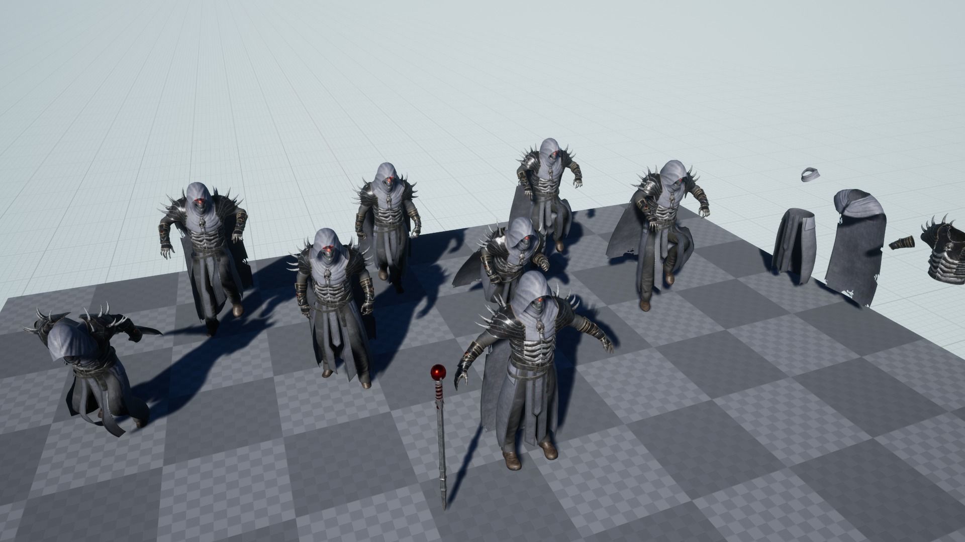 Necromancer Low-poly 3D model_11