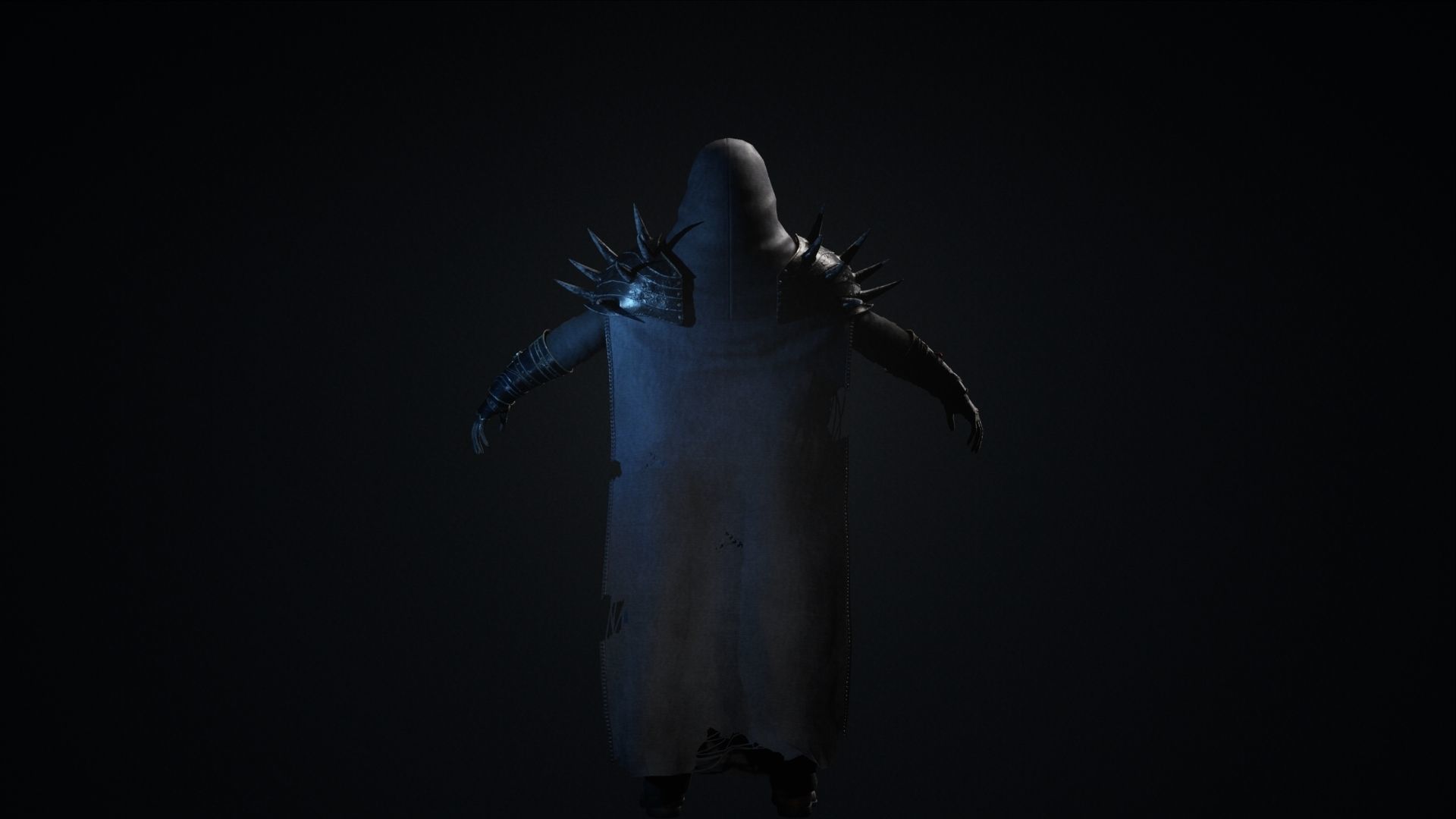 Necromancer Low-poly 3D model_8