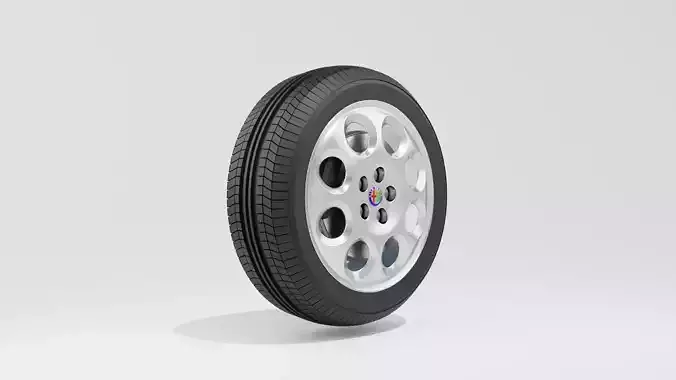 Alfa Romeo 166 1998 Wheel 3D Model 3D model