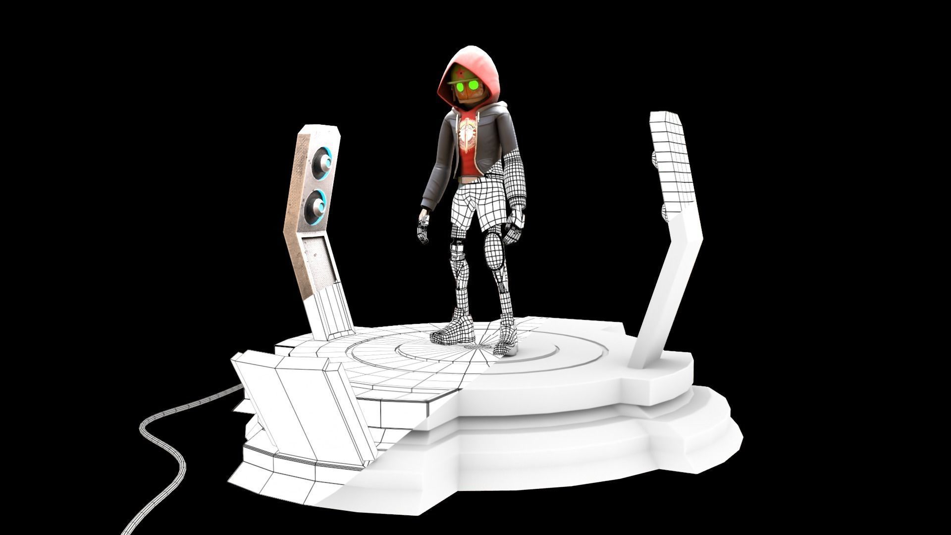 Game ready Character Low-poly 3D model_6