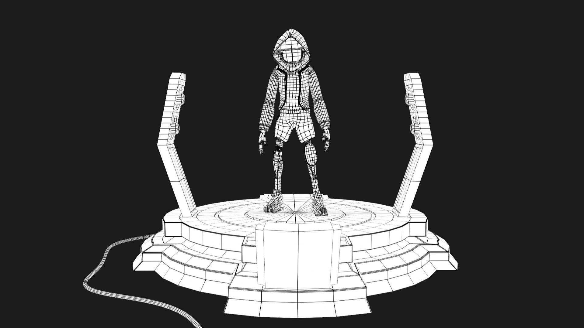 Game ready Character Low-poly 3D model_3