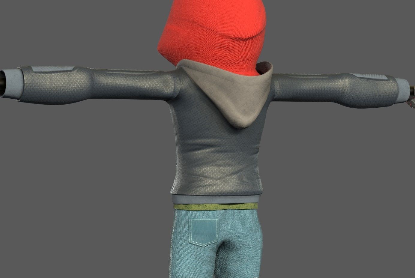 Game ready Character Low-poly 3D model_1
