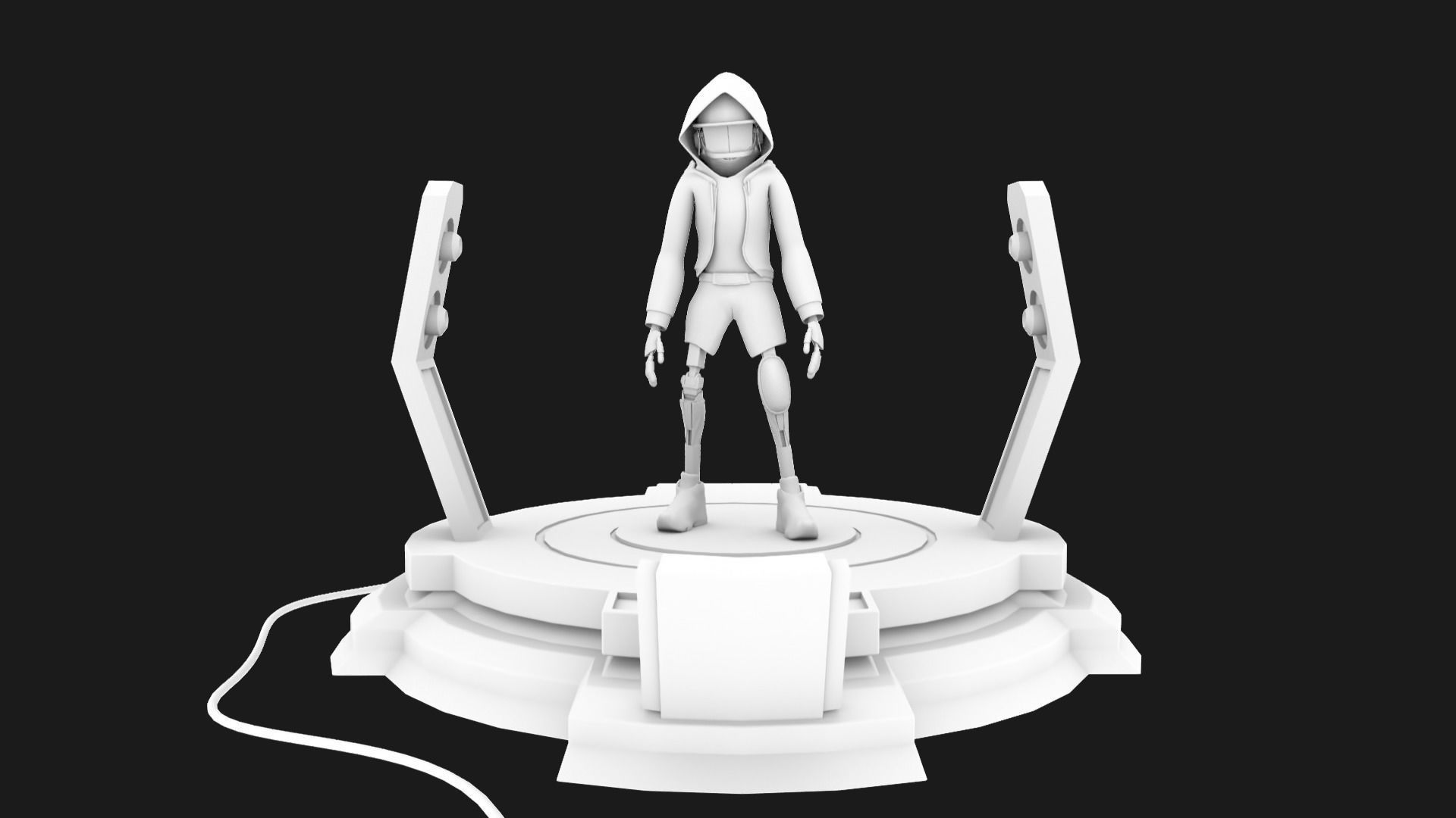Game ready Character Low-poly 3D model_4