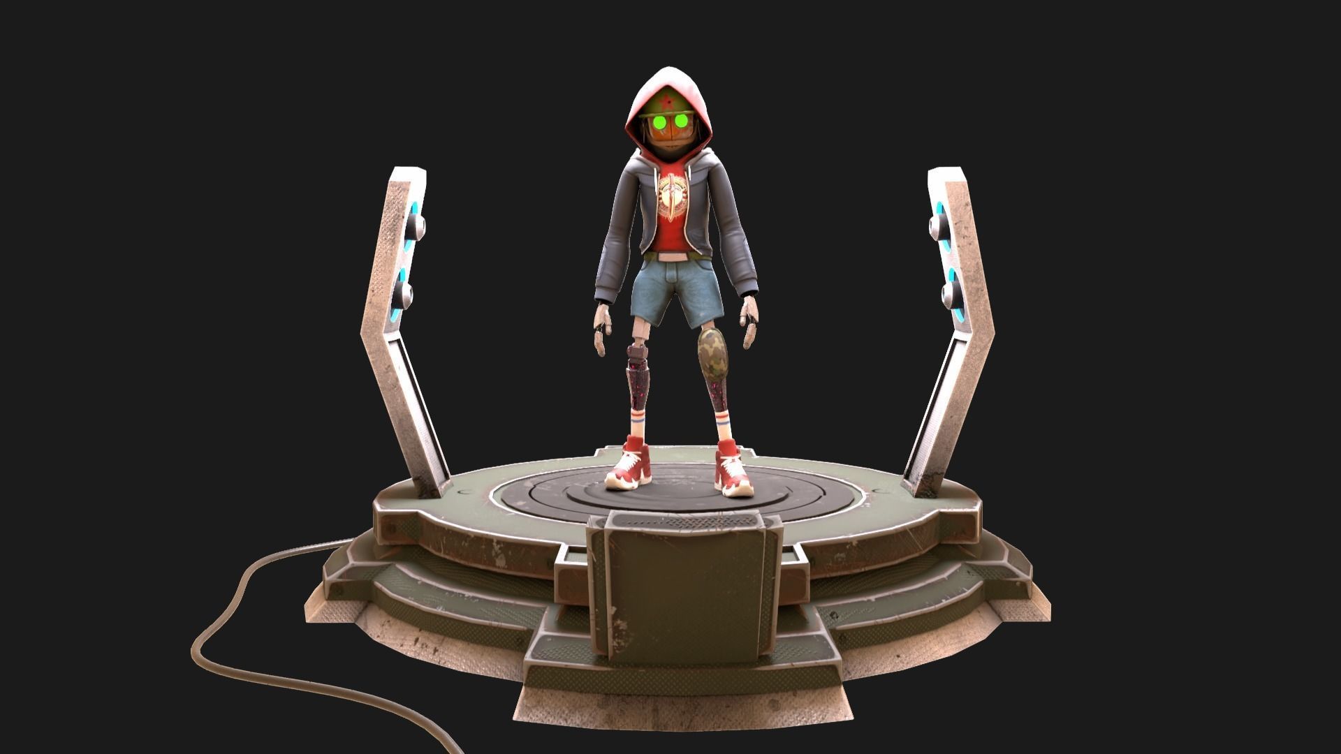 Game ready Character Low-poly 3D model_2