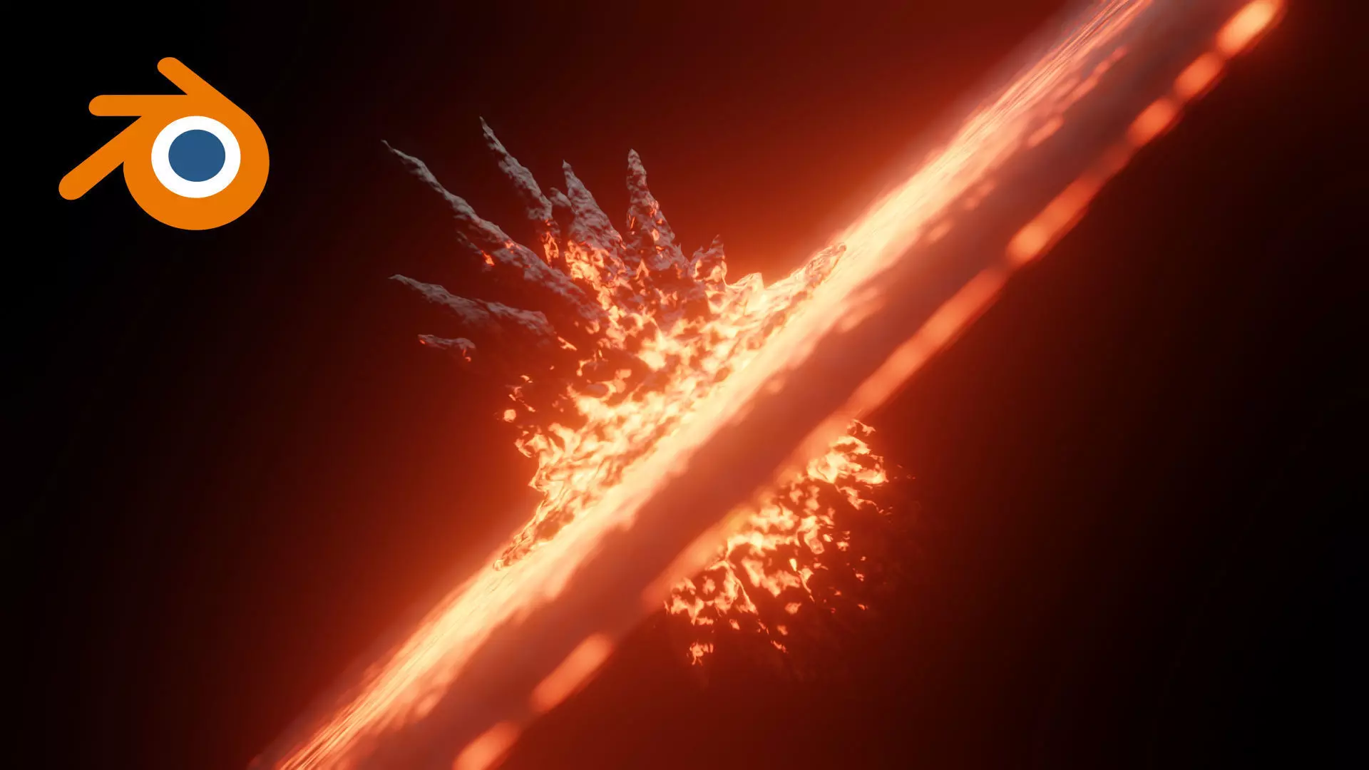 Free space explosion ready animation for Blender 3D eevvee Free 3D model_0